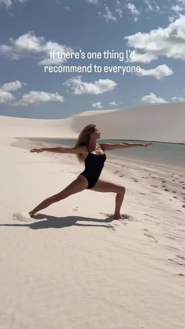 Gisele Bündchen tập luyện giữ dáng