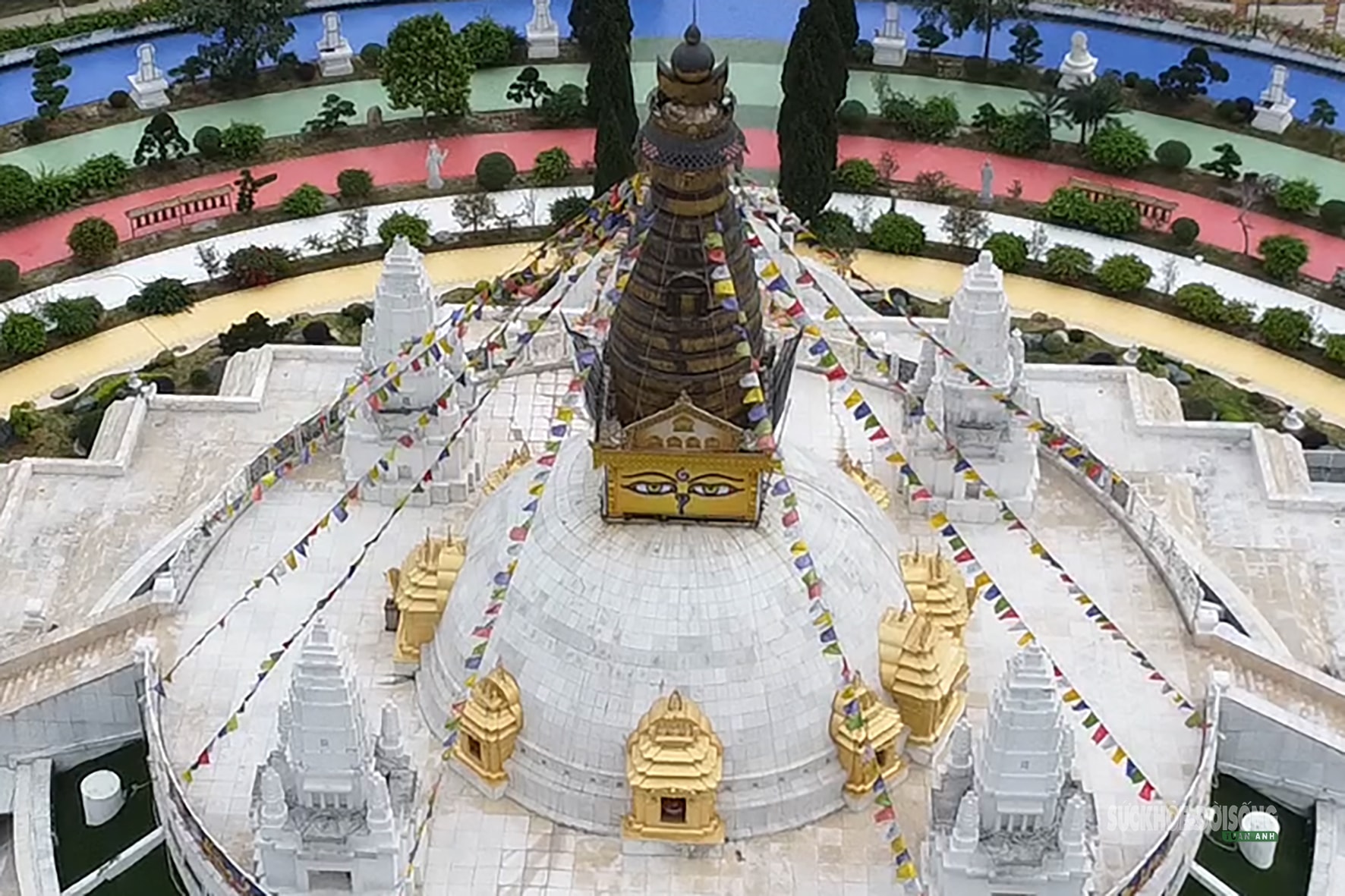 Đại bảo tháp Mandala: Điểm nhấn giữa chốn Tây Thiên- Ảnh 2. Đại bảo tháp Mandala: Điểm nhấn giữa chốn Tây Thiên- Ảnh 2.