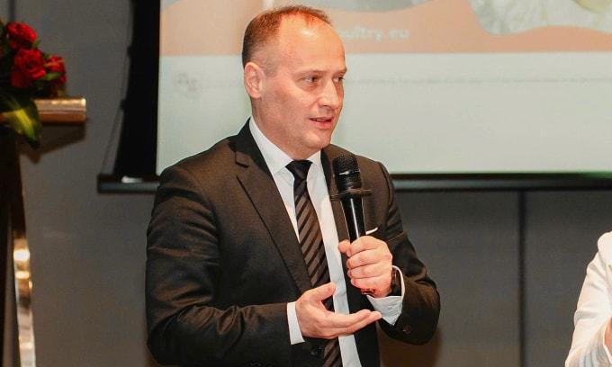 Ông Dariusz Goszczyński phát biểu tại sự kiện gần đây ở TP HCM. Ảnh: