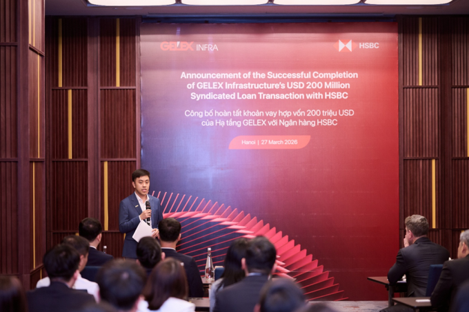 Ông Lê Tuấn Anh, Chủ tịch HĐQT CTCP Hạ tầng Gelex phát biểu tại sự kiện. Ảnh: Hạ tầng Gelex