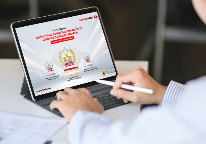 Techcombank là đại diện Việt Nam duy nhất nhận ba giải thưởng tại Stevie Awards 2026. Ảnh: Techcombank