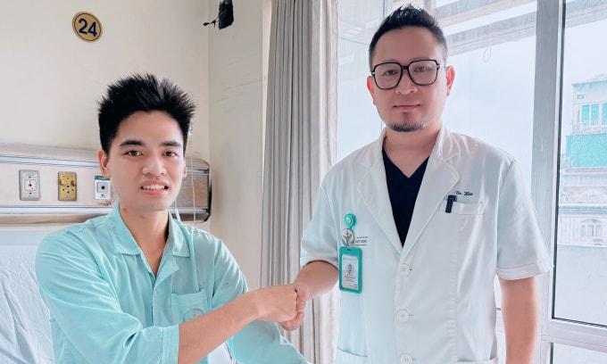 Bệnh nhân ổn định sau phẫu thuật. Ảnh: Thái Ngọc