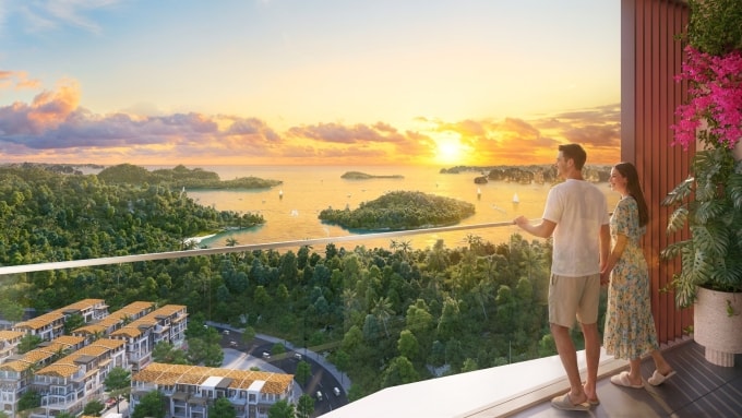 Dự án Thanh Long sở hữu tầm nhìn 3 mặt hướng biển. Ảnh: Sun Group