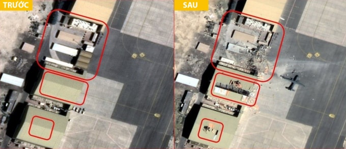 Nhà chứa máy bay tuần thám P-8 tại căn cứ Isa ở Bahrain trong ảnh công bố ngày 29/2. Ảnh: Tasnim