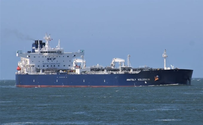 Tàu chở dầu Anatoly Kolodkin của Nga hồi năm 2019. Ảnh: Marine Traffic