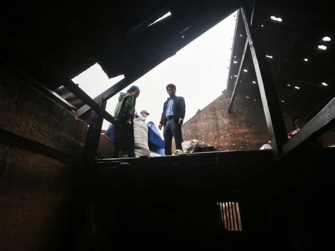 Mưa đá, giông lốc gây thiệt hại ở Tuyên Quang ngày 23/3. Ảnh: Tuyên Quang