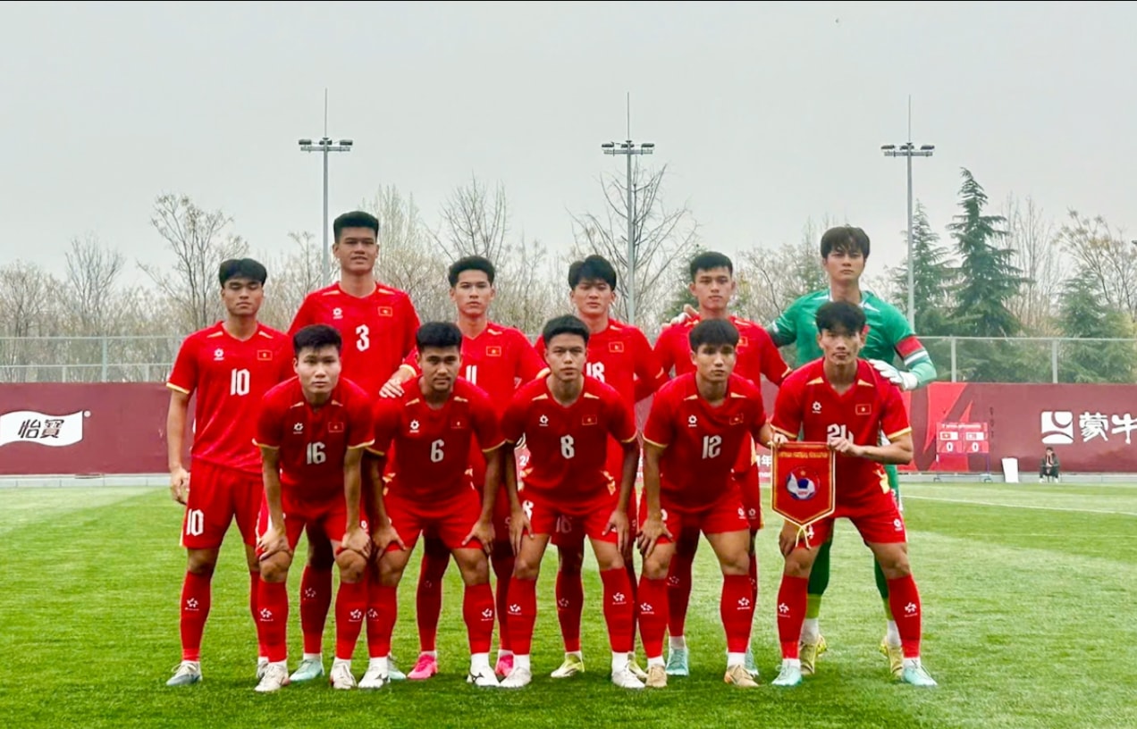 U23 Việt Nam thử nghiệm nhiều nhân tố mới tại giải CFA Team China 2026. (Nguồn: VFF)