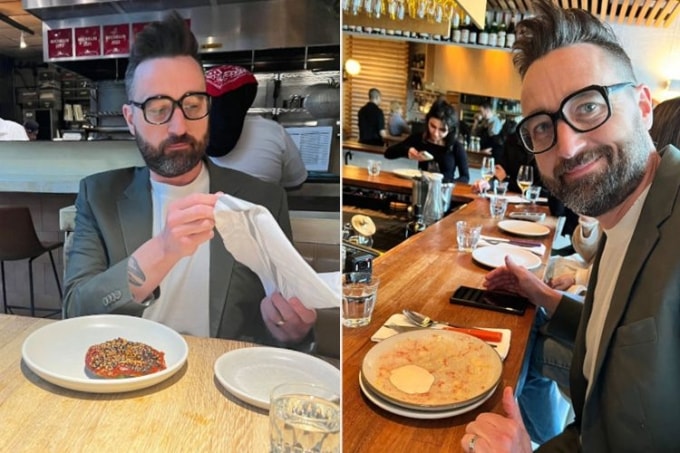 Joshua Fyksen trong nhà hàng Michelin. Ảnh: Joshua Fyksen