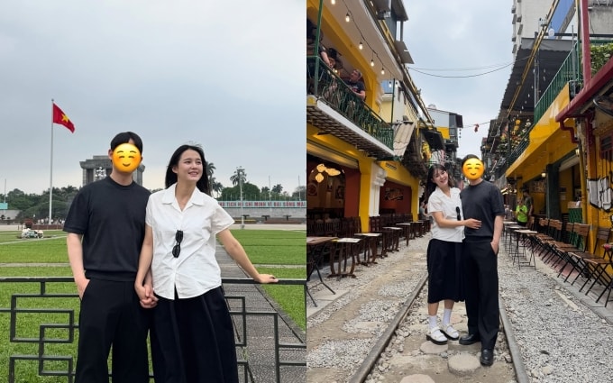 Vợ chồng Nam Bora diện giản dị dạo chơi Hà Nội. Ảnh: Instagram Nambora