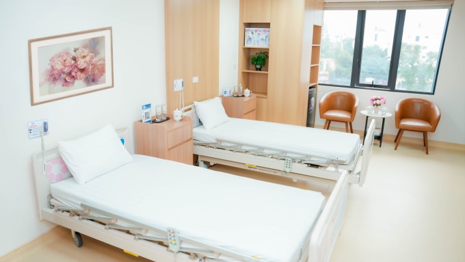 Không gian nội trú tại bệnh viện. Ảnh: LFVH