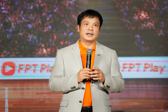 Ông Nguyễn Văn Khoa - Tổng giám đốc Tập đoàn FPT - phát biểu tại sự kiện. Ảnh: FPT Play