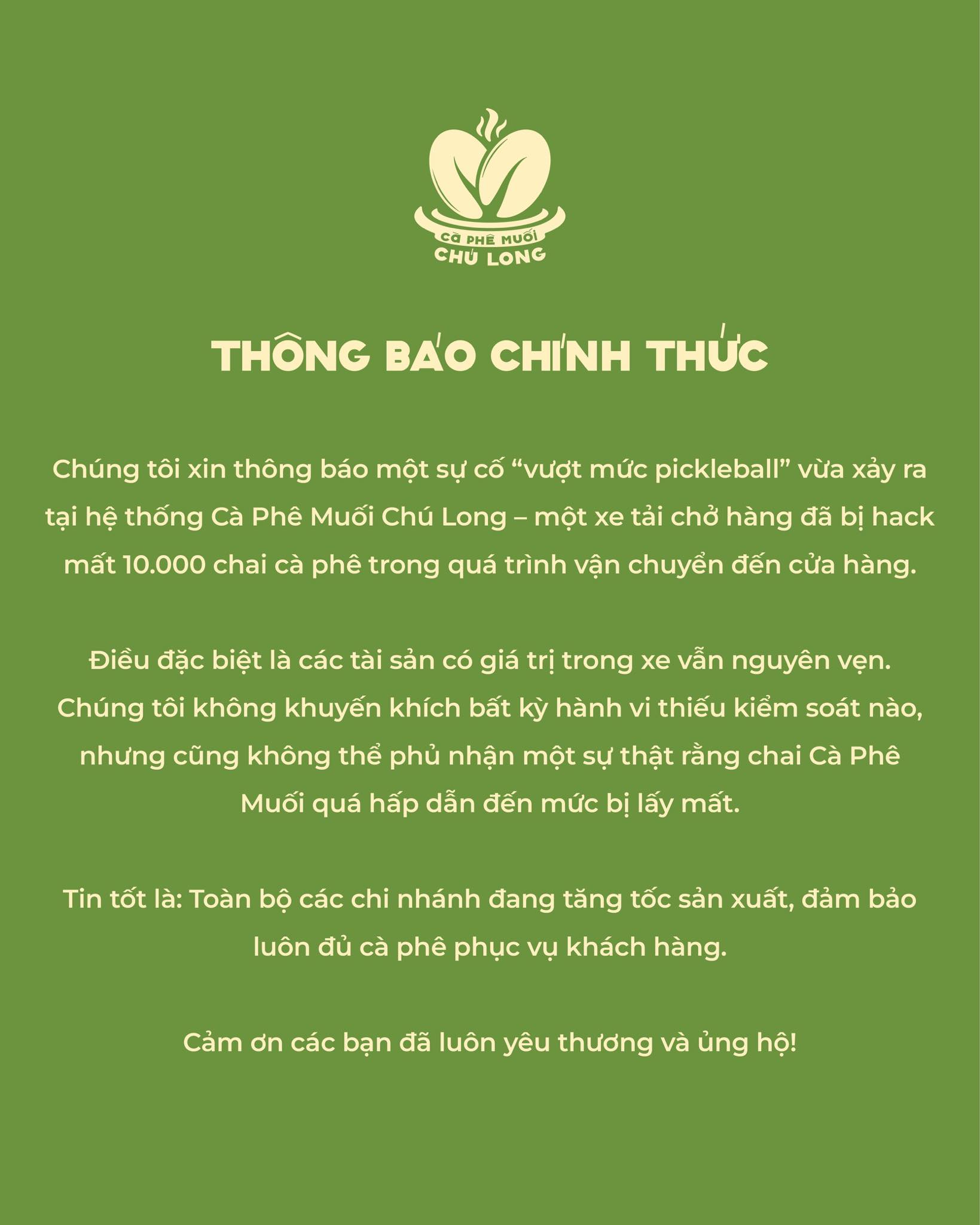 cà phê muối chú long