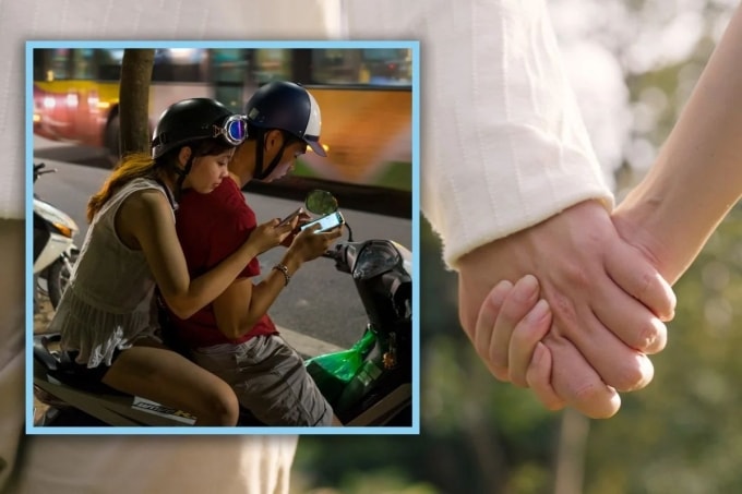 Nhiều người trẻ Trung Quốc biến những buổi tối hẹn hò thành những chuyến giao hàng, vừa rong ruổi cùng nhau, vừa kiếm thêm thu nhập. Ảnh: SCMP