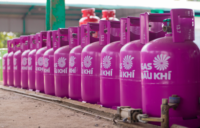 Gas tại một đại lý phân phối của VT GAS. Ảnh: Thùy Như