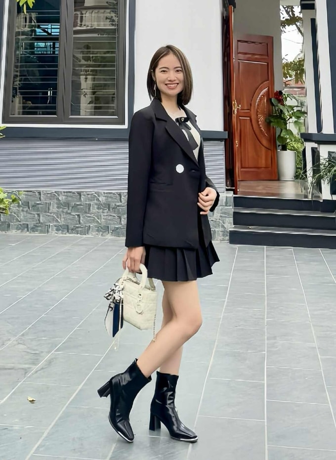 Chị Bích trẻ trung ở tuổi 37. Ảnh: Nhân vật cung cấp