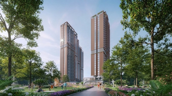 Phối cảnh dự án thuộc dòng Imperia - The Parkland đang được triển khai tại Ocean City. Ảnh: MIK Group