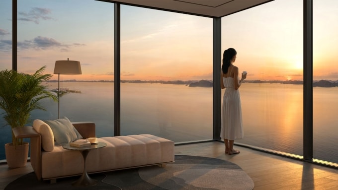 The Spotlight Collection sở hữu tầm nhìn hướng ra vịnh Hạ Long. Ảnh: BIM Land