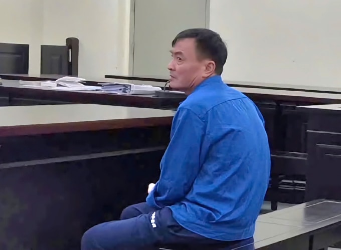 Chu Văn Tuấn tại tòa. Ảnh: Danh Lam