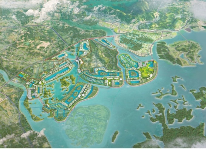 Phối cảnh đô thị Vinhomes Global Gate Hạ Long. Ảnh: Vinhomes