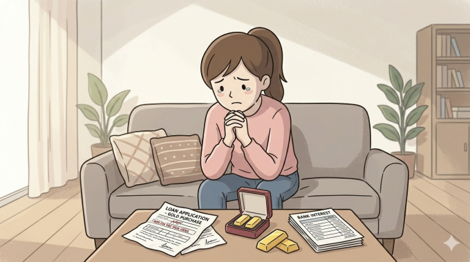 Sốc khi biết chồng vay 100 triệu mua vàng chờ lên giá