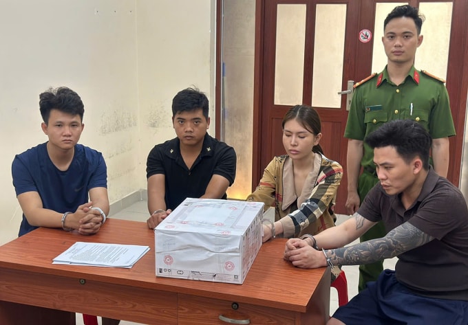 Những người có vai trò phân phối trong đường dây ma túy. Ảnh: Công an TP HCM