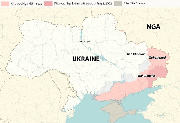 Vị trí tỉnh Lugansk. Đồ họa: RYV