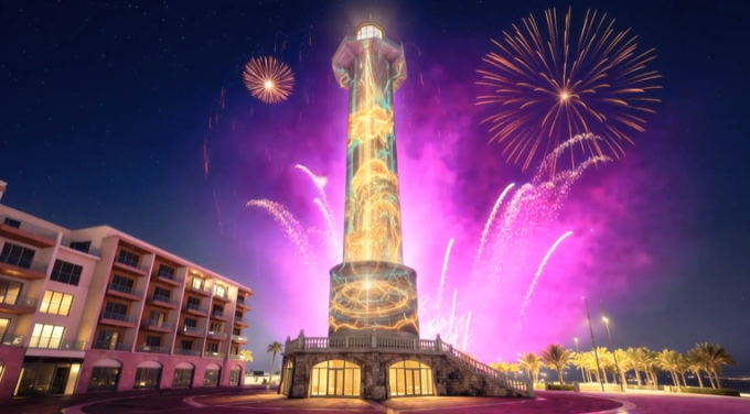 Show 3D Mapping. Ảnh: Sun Group