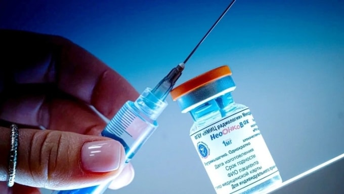 Vaccine thử nghiệm điều trị ung thư Neooncovac. Ảnh: Bộ Y tế Nga