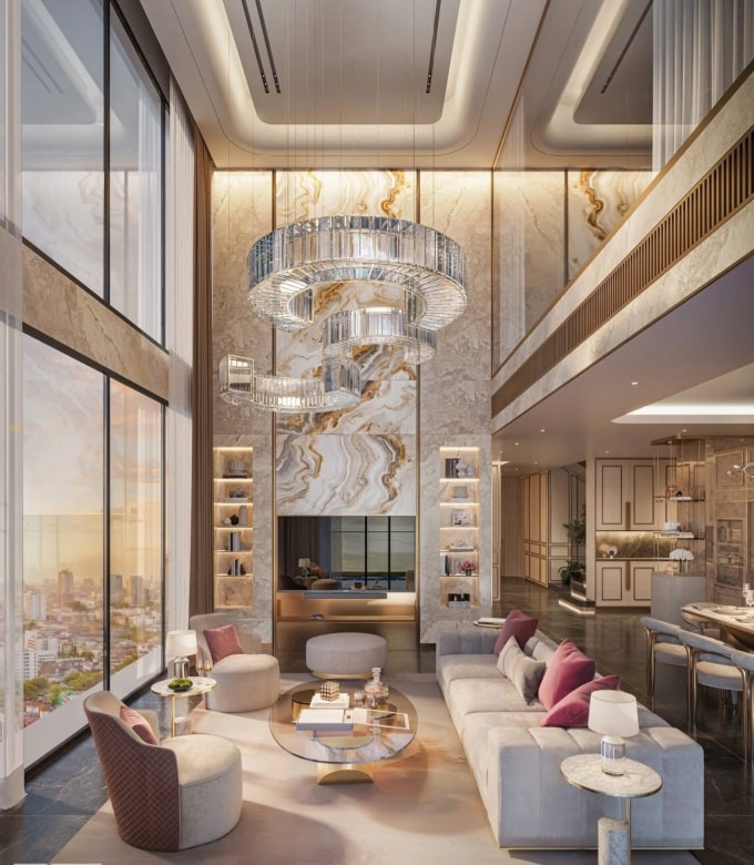 The Rey Edition - bộ sưu tập duplex thuộc Rivea Residences hướng tới nhu cầu tích sản của giới siêu giàu. Ảnh: DNCC