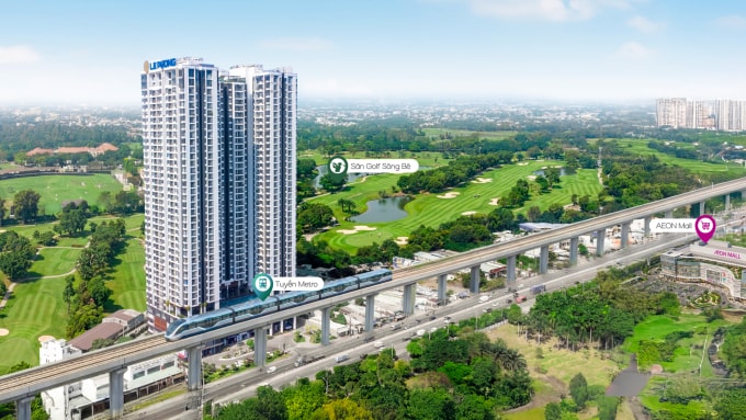 Dự án The Emerald Golf View sở hữu mặt tiền quốc lộ 13. Ảnh: Houze