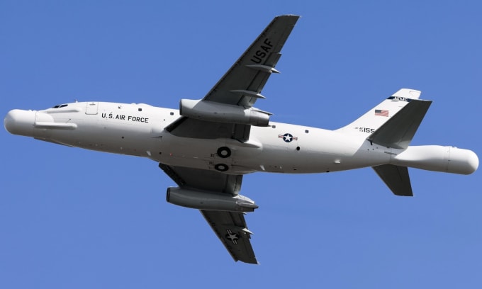 Máy bay NT-43A Mỹ trong một chuyến làm nhiệm vụ. Ảnh: Instagram/aviationtampabay