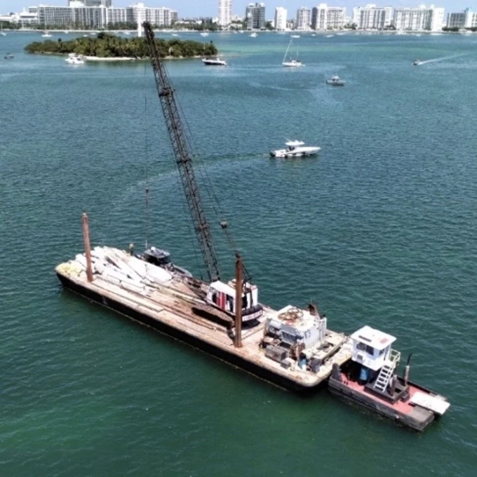 Tàu của Yusiel Lopez Insua hôm xảy ra tai nạn. Ảnh: CBS12