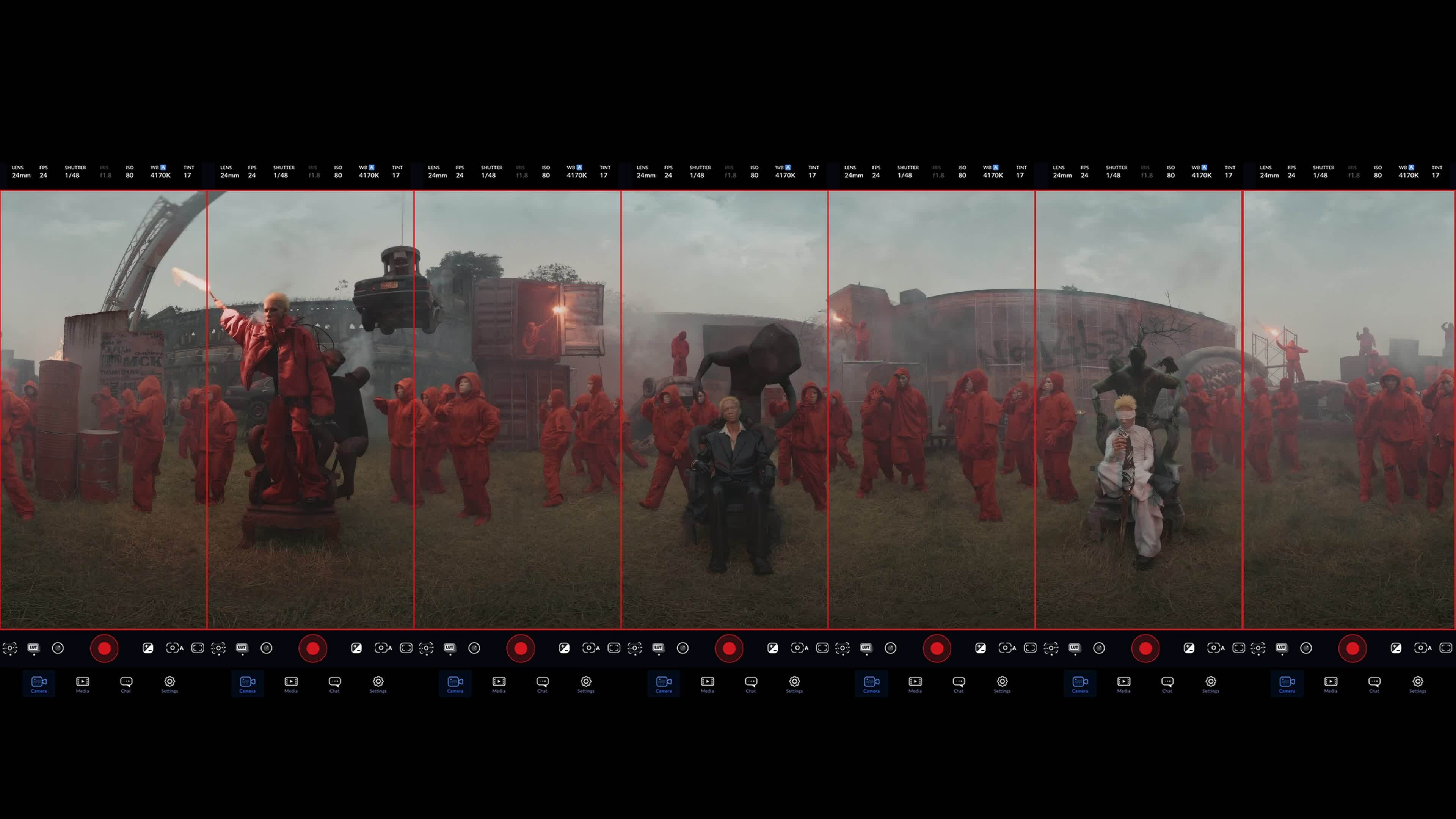 Đạo diễn Việt quay video 360 độ bằng 8 chiếc iPhone 17 Pro