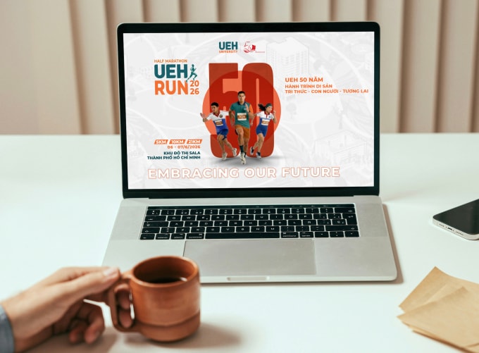 Tìm hiểu về giải chạy EH Run Half Marathon 2026 - Embracing Our Future. Ảnh: UEH
