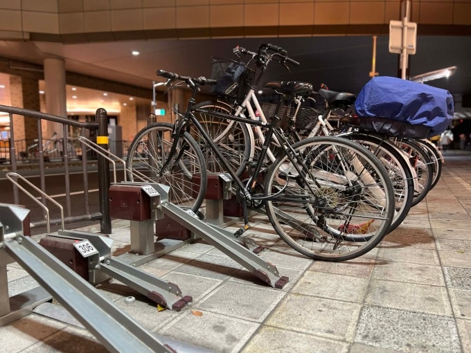 Xe đạp tại bãi gửi ở Nhật. Ảnh: Đức Huy