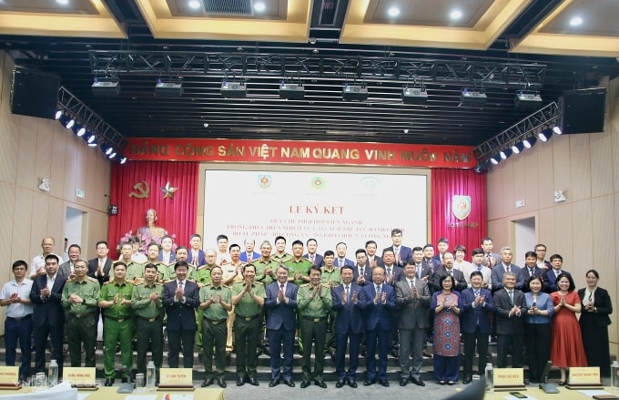 Các đại biểu dự lễ ký kết. Ảnh: Linh Đan