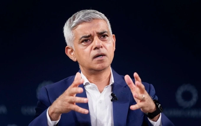 Thị trưởng London, Sir Sadiq. Ảnh: Telegraph
