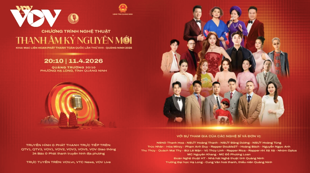 Vé mời đêm khai mạc Liên hoan phát thanh “Thanh âm kỷ nguyên mới” sẽ được phát hành miễn phí theo hình thức trực tuyến, phổ biến đến đông đảo người dân và du khách. Thời gian đăng ký vé từ 19h ngày 7/4 tại địa chỉ https://quangninh.dangkyve.com. Concert cũng được truyền hình và phát thanh trực tiếp trên các nền tảng của Đài Tiếng nói Việt Nam và Báo và Phát thanh Truyền hình Quảng Ninh.