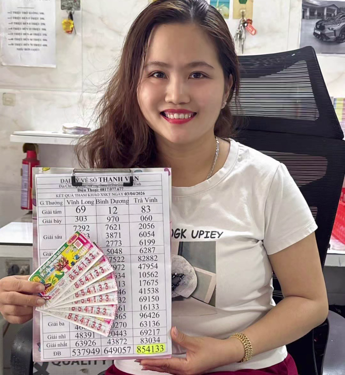 Xổ số miền Nam ngày 5 - 4: Nhiều khách hàng trúng thưởng lớn tại Trà Vinh và Long An - Ảnh 2.