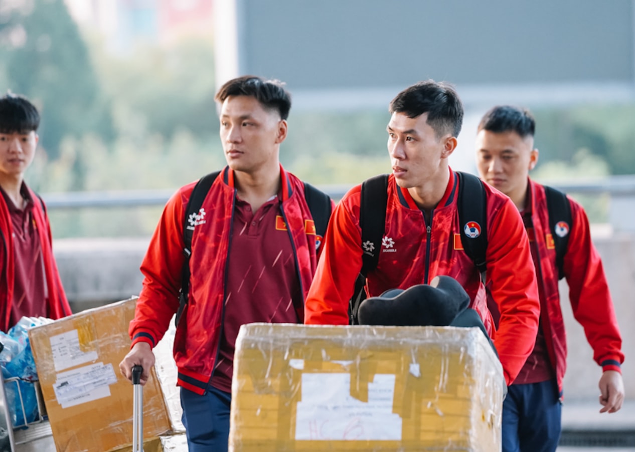 Đội tuyển futsal Việt Nam lên đường sang Thái Lan tham dự Giải vô địch futsal Đông Nam Á 2026. (Nguồn: VFF)