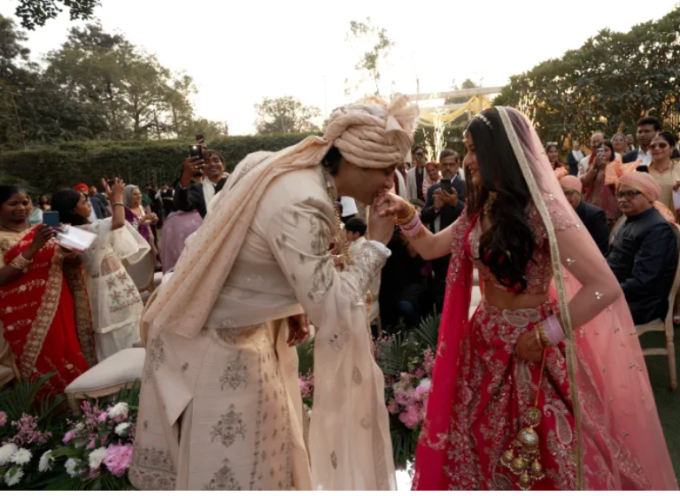 Hôn lễ của Kaveri Mehta ở New Delhi, Ấn Độ. Ảnh: CNN