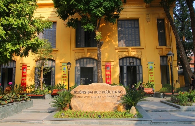 Một góc khuôn viên trường Đại học Dược Hà Nội. Ảnh: Fanpage trường