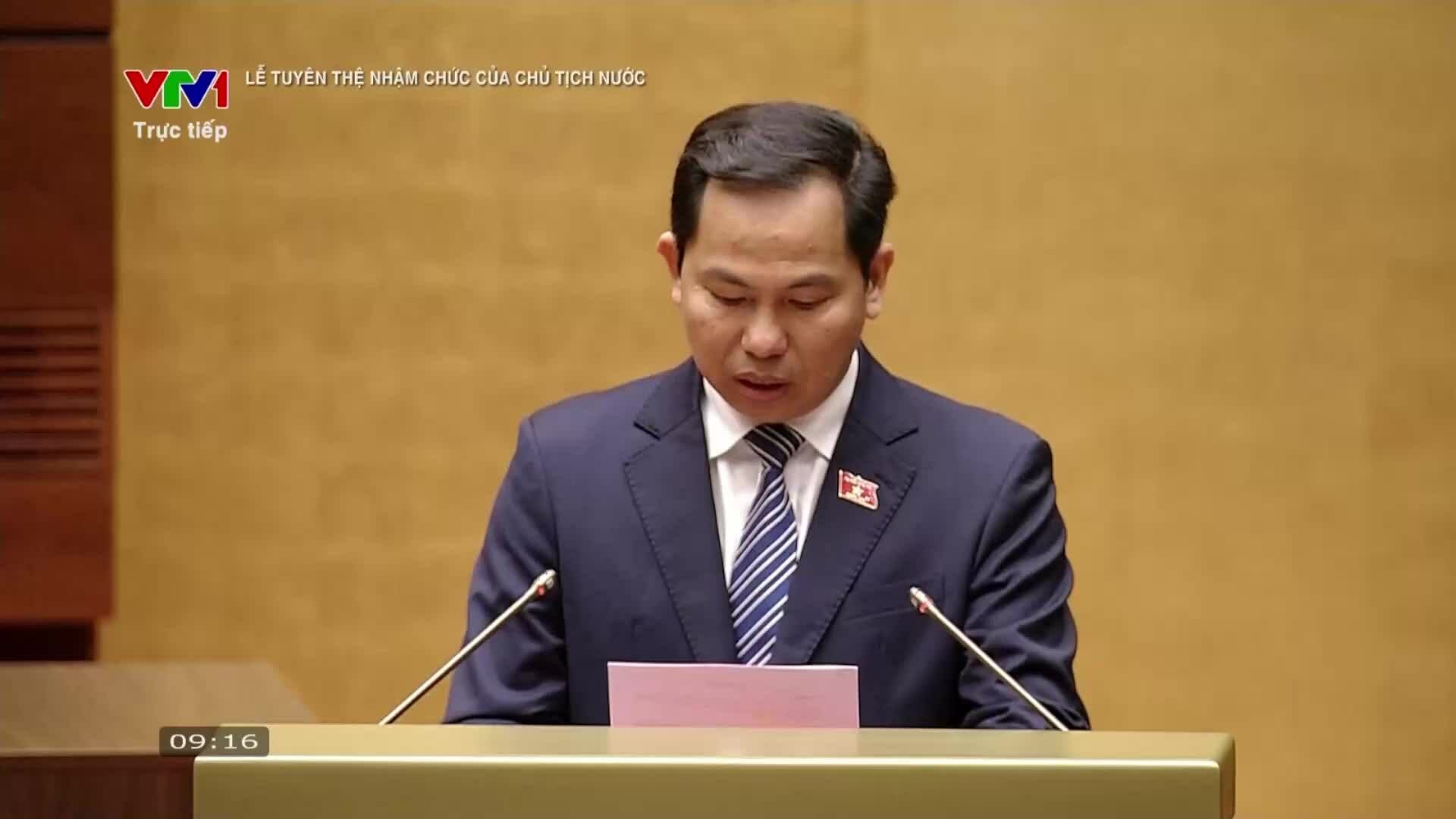 Bầu và tuyên thệ chủ tịch nước 7/4