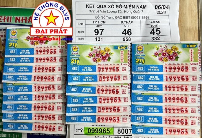 Hai giải độc đắc xổ số miền Nam lộ diện vào chiều 7-4 tại TPHCM và Tây Ninh - Ảnh 3.