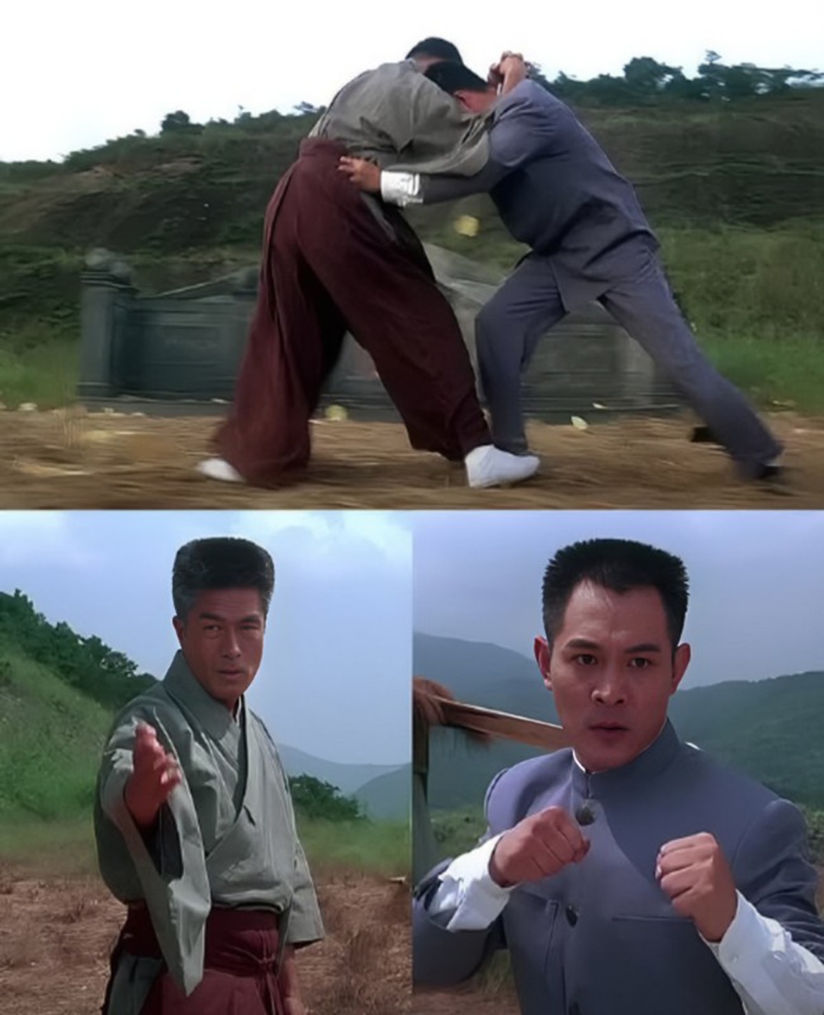 Cảnh giáo đấu giữa Kurata Yasuaki và Lý Liên Kiệt trong phim 