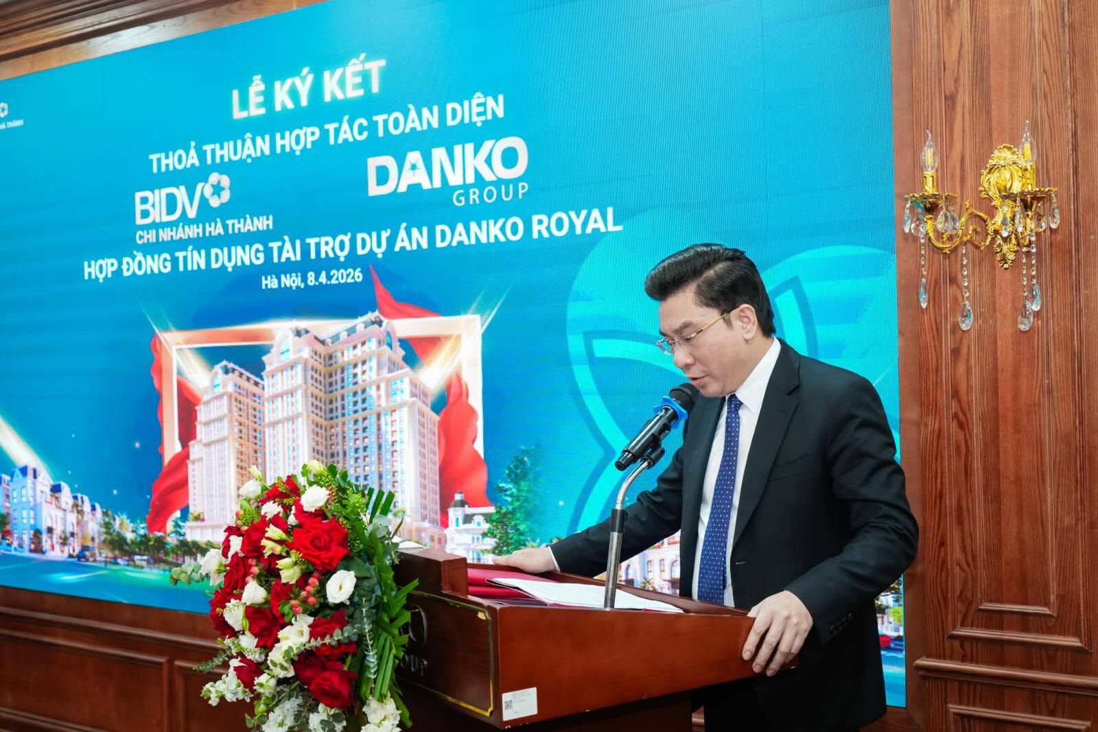 Ông Đàm Quốc Hiệp – Phó Chủ tịch HĐQT Danko Group - phát biểu tại sự kiện.