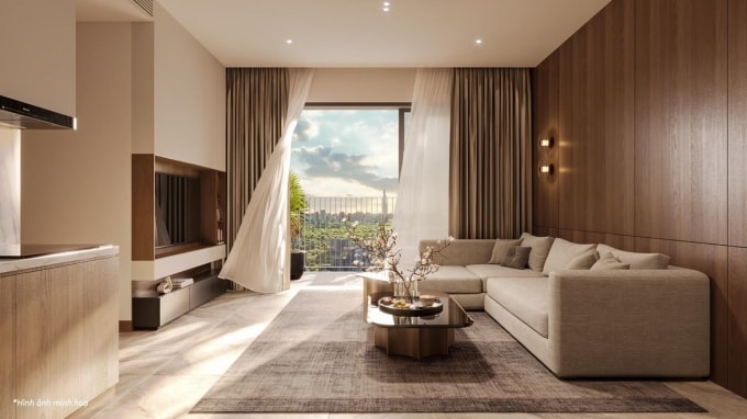 Phối cảnh căn hộ mẫu ba phòng ngủ tại Lusso Saigon. Ảnh: Phát Đạt