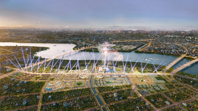 Phối cảnh khu đô thị Eurowindow Light City bên sông Mã. Ảnh: Eurowindow Holding