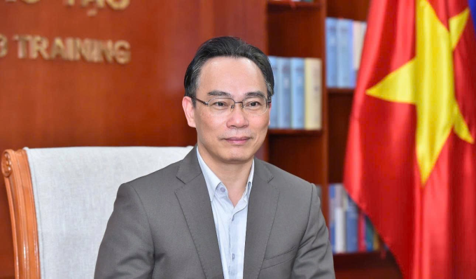 Bộ trưởng Giáo dục và Đào tạo Hoàng Minh Sơn. Ảnh: Hoàng Phong