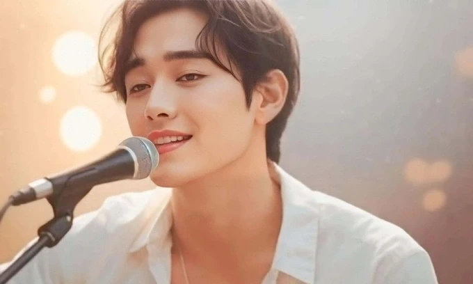 Một ca sĩ AI trên kênh Nhạc Việt AI. Ảnh: YouTube Nhạc Việt AI